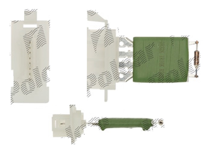 Rezistor ventilator habitaclu Fiat Punto, 1999-2003, motor 1.2; 1.4; 1.8 benzina, 1.3 JTD; 1.9 D/JTD diesel, fara AC, mufa cu 4 pini,