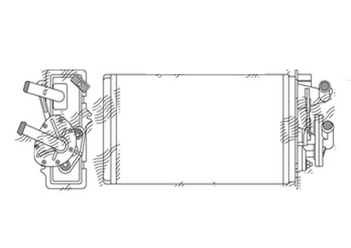 Radiator Incalzire Alfa Romeo 145, 09.1994-2001, 146, 09.1994-2001; 155, 03.1992-12.1997, diesel, benzina, cutie manuala, cu valva de Incalzire, aluminiu mecanic/plastic, 250x158x42 mm,