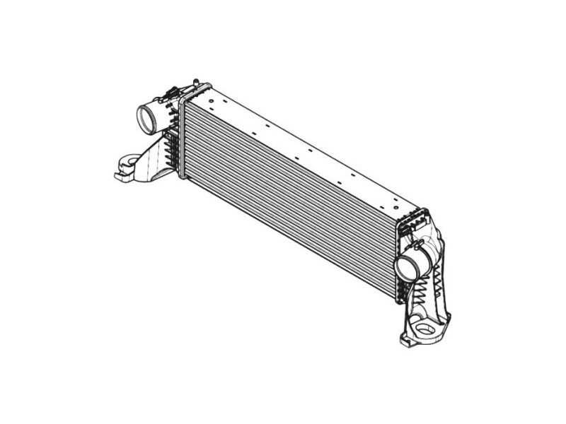 Intercooler Iveco Daily, 09.2011-04.2016, Daily, 04.2016-, motor 2.3 TD, 3.0 TD, diesel, cutie manuala, cu/fara AC, aluminiu brazat/plastic, 600x189x64 mm, J.Deus,