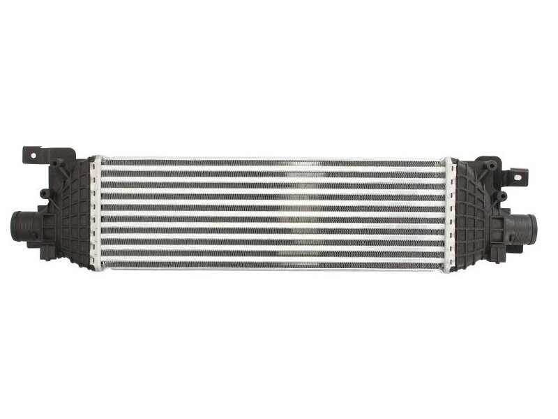 Intercooler Ford Fiesta, 05.2002-07.2008, motor 1.4 TDCI, Fiesta, 09.2004-2008, motor 1.6 TDCI, diesel, cutie manuala, cu/fara AC, aluminiu brazat/plastic, 450x152x50 mm, OEM/OES (Visteon),