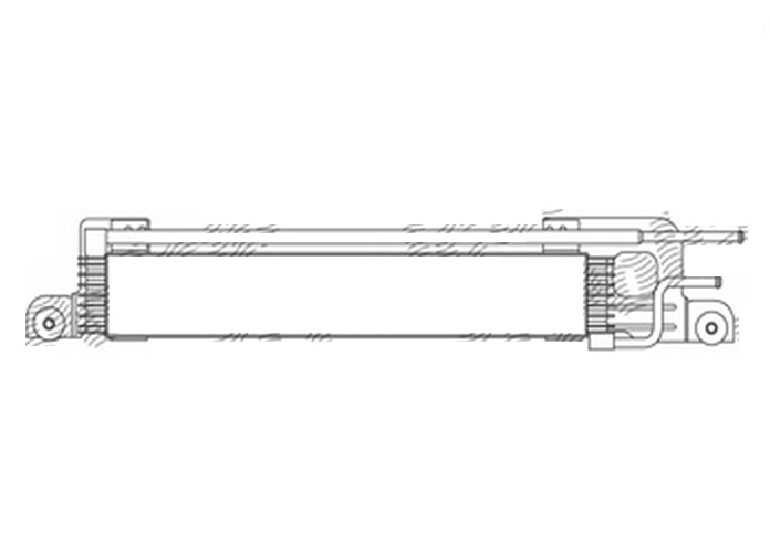 Radiator racire ulei motor, termoflot Ford Maverick/ESCAPE, 08.2000-2008, motor 2.0, 93 kw, 3.0 V6, 145/150 kw, benzina, cv automata, 584x83x23 mm, racitor transmisie, din aluminiu brazat