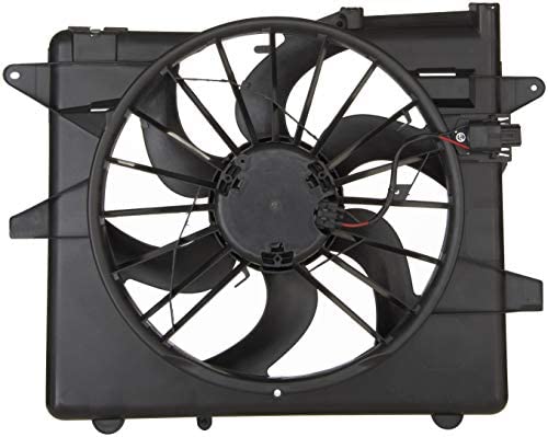 GMV radiator electroventilator Ford Mustang (S-197), 2005-2014, motor 3.7 V6, 4.0 V6, benzina, cu AC, 475 mm; 3 pini