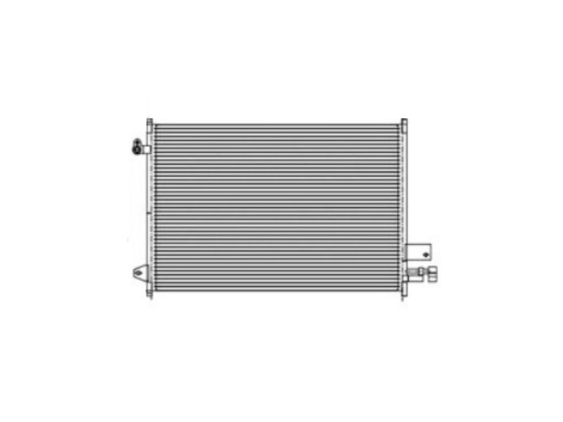 Condensator climatizare Ford Mustang (S-197), 09.2005-12.2006, motor 4.0 V6, 157 kw benzina, cutie manuala/automata, full aluminiu brazat, 655x430x22 mm, fara filtru uscator