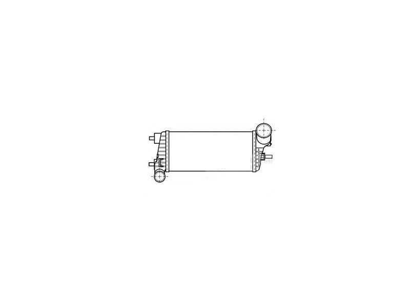 Intercooler Ford Focus III, 01.2011-03.2013, motor 1.6 TDCI 70/85kw, diesel, cutie manuala, cu/fara AC, aluminiu brazat/plastic, 335x157x64 mm,