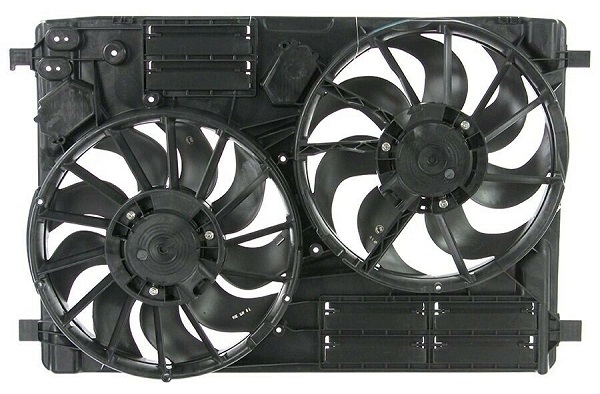 GMV radiator electroventilator Ford ESCAPE, 2013-, motor 1.5 Ecoboost, 2.0 Ecoboost, benzina, cu AC, 345/341 mm; (2 +2) pini