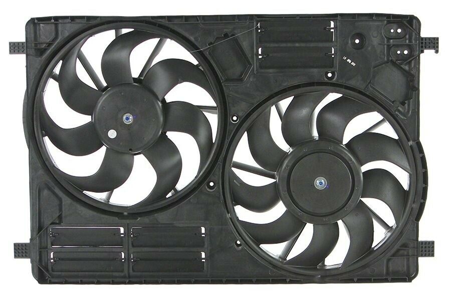 GMV radiator electroventilator Ford ESCAPE, 2013-, motor 1.5 Ecoboost, 2.0 Ecoboost, benzina, cu AC, 345/341 mm; (2 +2) pini
