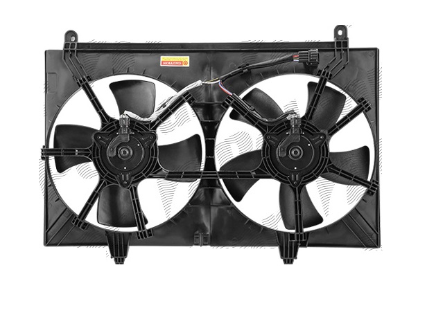 GMV radiator electroventilator Infiniti FX, 2003-2008, FX35, motor 3.5 V6, benzina, cutie automata, cu AC, 335/335 mm