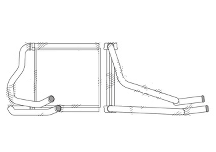 Radiator Incalzire Honda Jazz, 10.2008-12.2014, motor 1.5, benzina, aluminiu brazat/aluminiu, 147x175x26 mm, SRLine