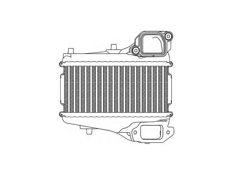 Intercooler Honda Civic, 01.2013-2017, motor 1.6 i-DTEC 88kw, diesel, cu/fara AC, aluminiu brazat/plastic, 231x104x64 mm, J.Deus, rezervor supeRior = plastic, infeRior = aluminiu