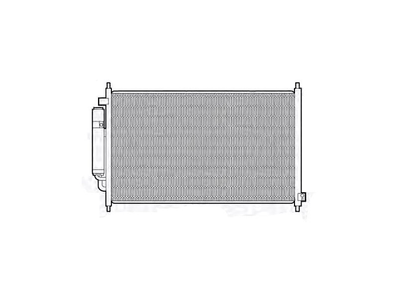Condensator climatizare Honda FRV, 01.2005-12.2006, motor 2.0, 110 kw benzina, cutie manuala/automata, full aluminiu brazat, 770(730)x390(375)x16 mm, cu uscator filtrat