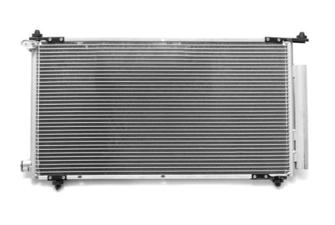 Condensator climatizare Honda CR-V, 07.2002-09.2006, motor 2.0, 110 kw; 2.4, 118 kw benzina, cutie manuala/automata, full aluminiu brazat, 715(665)x380(360)x16 mm, cu uscator si filtru integrat