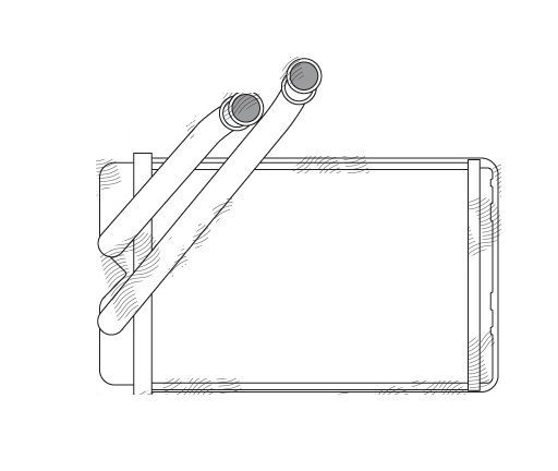 Radiator Incalzire Honda Accord, 01.1989-12.1993, motor 2.0, benzina, aluminiu brazat/aluminiu, 134x200x48 mm,