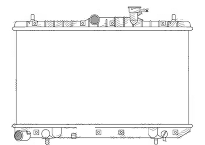 Radiator racire Hyundai Accent, 09.1999-10.2002, motor 1.5, 66 kw, benzina, cutie manuala, cu/fara AC, 655x335x23 mm, aluminiu/plastic,