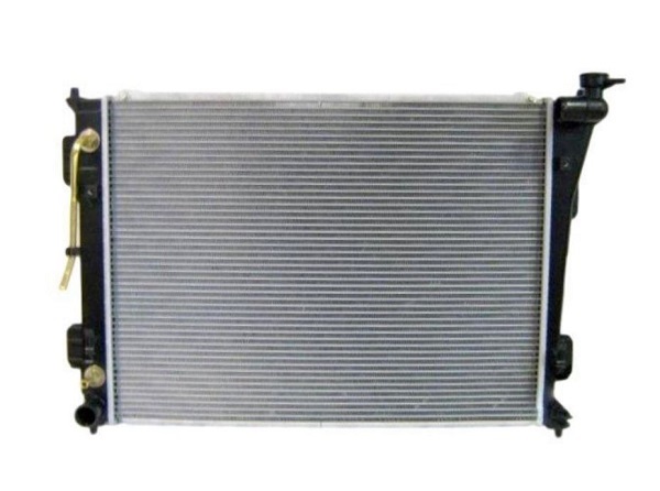 Condensator climatizare Hyundai Sonata, 01.2011-06.2014, motor 2.0 h, 110 kw benzina/electric, cutie automata, full aluminiu brazat, 715 (670)x370 (355)x16 mm, cu uscator si filtru integrat