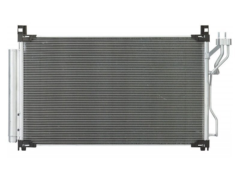 Condensator climatizare Hyundai Sonata (LF), 05.2014-, motor 2.4, 138 kw benzina, cutie automata, full aluminiu brazat, 710(685)x400x12 mm, cu uscator si filtru integrat