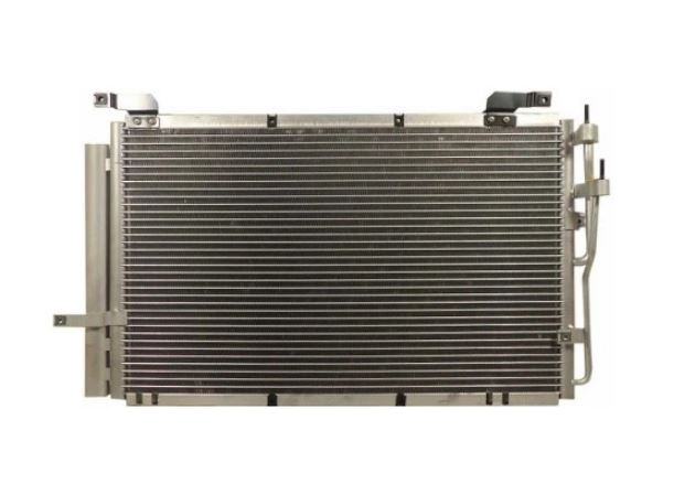 Condensator climatizare Hyundai Matrix, 04.2001-08.2010, motor 1.6, 76 kw; 1.8, 90 kw benzina, , full aluminiu brazat, 630(590)x390(350)x16 mm, cu uscator si filtru integrat