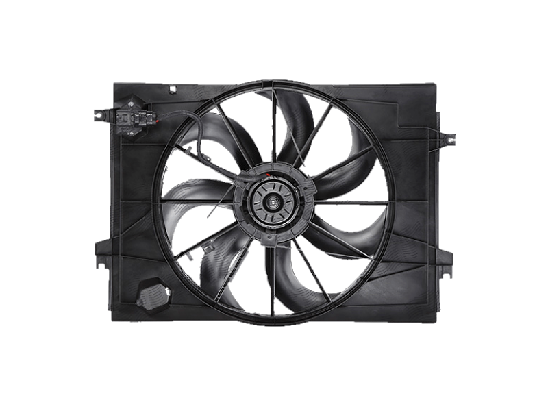 GMV radiator electroventilator Kia Sportage (JE), 2005-2010, Hyundai Tucson, 2004-2010, motor 2.0, benzina, 468 mm; 3 pini