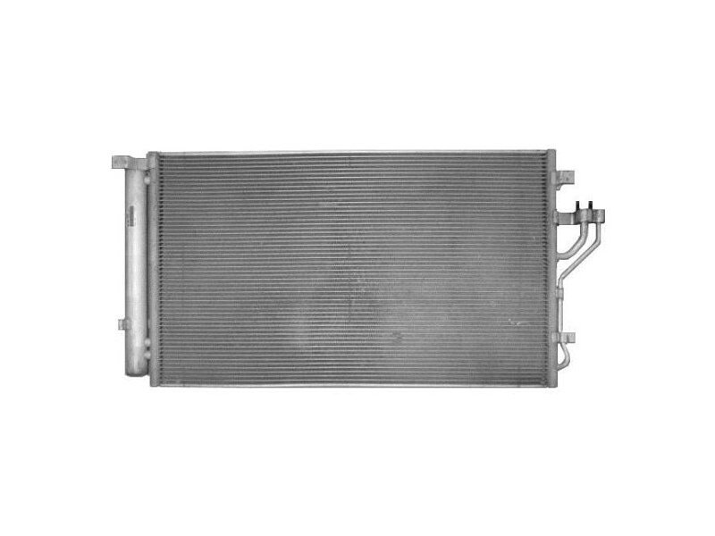 Condensator climatizare Hyundai IX35 (LM), 01.2010-2015, Kia Sportage (JE), 07.2010-2015, motor 2.0, 120 kw benzina, cutie manuala/automata, full aluminiu brazat, 700(670)x390(380)x16 mm, cu uscator si filtru integrat