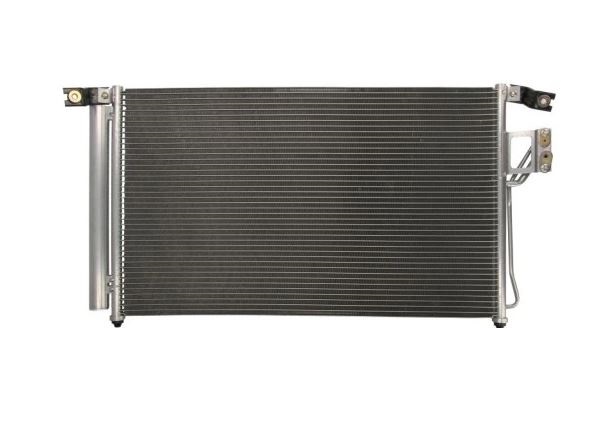 Condensator climatizare Hyundai Santa Fe, 03.2006-12.2012, motor 2.2 CRDI, 110kw/114 kw/145kw diesel, cutie manuala, full aluminiu brazat, 720(670)x426(412)x16 mm, cu uscator si filtru integrat