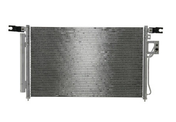 Condensator climatizare Hyundai Santa Fe, 03.2006-12.2012, motor 2.2 CRDI, 110kw/114 kw/145kw diesel, cutie automata, full aluminiu brazat, 715 (664)x424x16 mm, cu uscator si filtru integrat