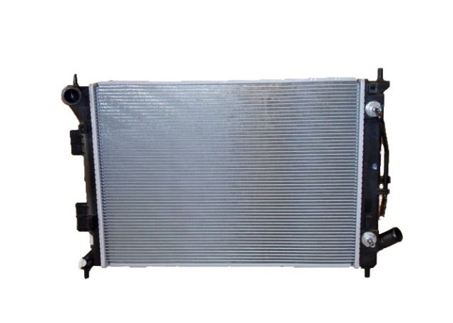 Radiator racire Hyundai Elantra, 06.2011-12.2015, motor 1.6, 97 kw, Kia Soul, 06.2011-2014, motor 1.6, 103 kw, benzina, cutie automata, cu/fara AC, 552x398x16 mm, aluminiu brazat/plastic,