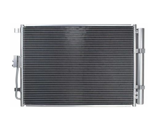 Condensator climatizare Hyundai I30 (GD), 01.2015-2016, motor 1.6 T-GDI, 137 kw benzina, cutie manuala/automata, full aluminiu brazat, 525 (490)x390 (375)x12 mm, cu uscator si filtru integrat