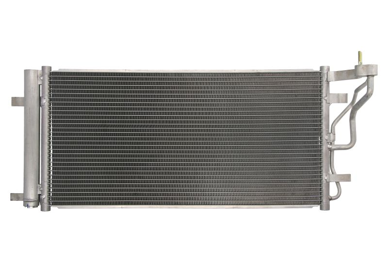 Condensator climatizare Hyundai I30 (PD), 2016-, motor 1.4 T-GDI, 103 kw benzina, 1.6 CRDI, 70kw/81kw/100 kw diesel, full aluminiu brazat, 605(565)x292(280)x16 mm, cu uscator si filtru integrat