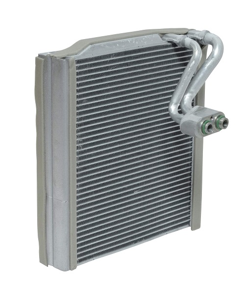 Evaporator aer conditionat Hyundai Elantra (AD), 2016- motor 1.6; 2.0, benzina, full aluminiu brazat, 250x265x45 mm, iesire 14, 4 mm, intrare 14, 4 mm, tehnologie cu curgere paralela,