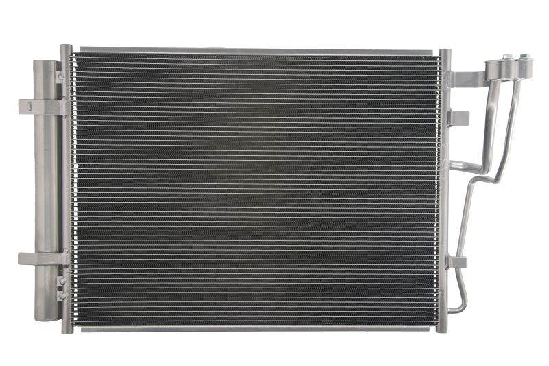 Condensator climatizare Hyundai IX20 (JC), 06.2011-, Kia VENGA, 02.2010-, motor 1.4 CRDI, 55kw/57 kw/66 kw diesel, cutie manuala, full aluminiu brazat, 520(490)x380(365)x12 mm, cu uscator si filtru integrat