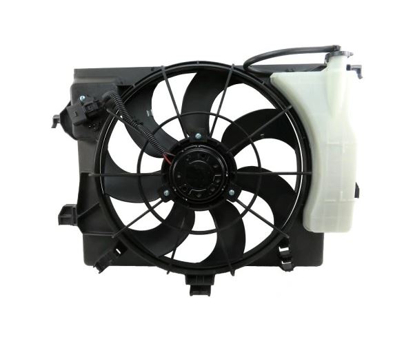 GMV radiator electroventilator Hyundai I20, 2008-2014, motor 1.2, 1.4; 1.6 benzina, 390 mm; 3 pini