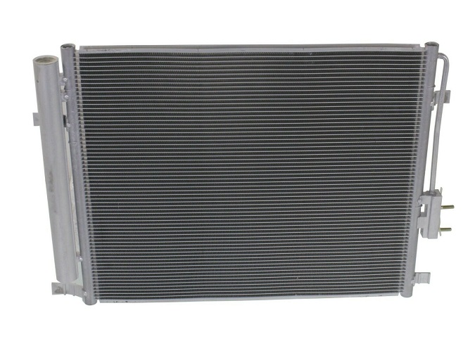 Condensator climatizare Hyundai Santa Fe (DM), 09.2012-2018, motor 2.0 CRDI, 110 kw/2.2 CRDI, 145 kw diesel, cutie manuala/automata, full aluminiu brazat, 535 (490)x430x16 mm, cu uscator si filtru integrat