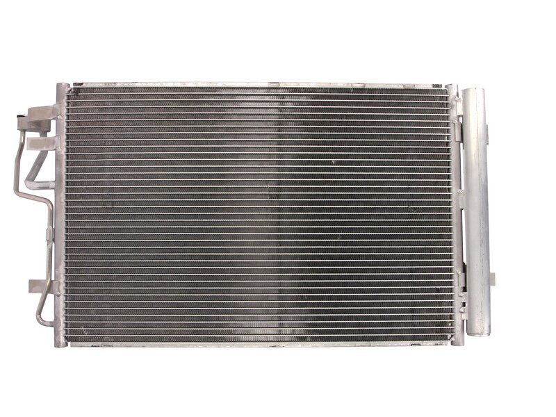 Condensator climatizare Hyundai Elantra, 01.2006-12.2011, motor 1.6, 90 kw; 2.0, 102 kw/105 kw benzina, cutie manuala/automata, full aluminiu brazat, 610(560)x390(375)x16 mm, cu uscator si filtru integrat