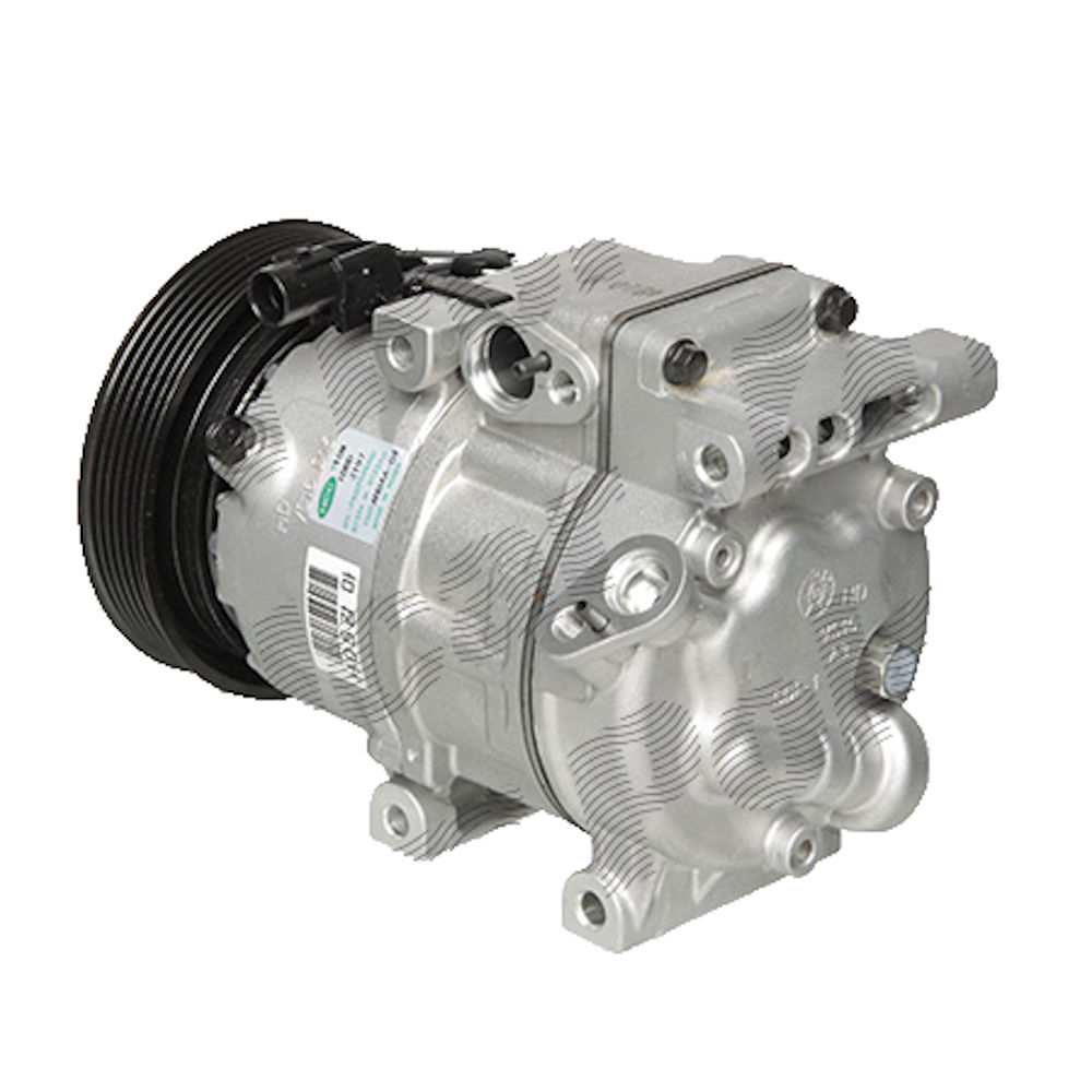 Compresor aer conditionat Kia Ceed/Pro Ceed, 2007-2012, Hyundai I30, 2007-2012, motor 1.4/1.6, benzina; Elantra, 2006-2011, motor 1.6, benzina, rola curea 124 mm, 6 caneluri, tip Hella: VS16