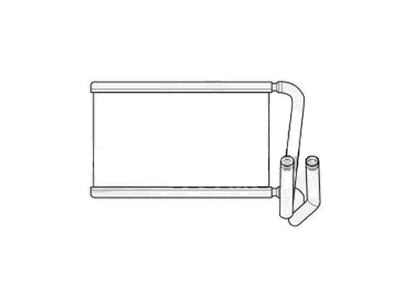 Radiator Incalzire Kia Sorento, 08.2006-03.2011, motor 2.5 CRDI, diesel, 2.4; 3.3 V6, 3.5 V6, benzina, Incalzitor suplimentar, aluminiu brazat/aluminiu, 255x143x26 mm, Doowon