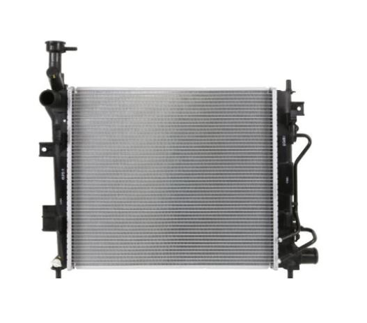 Radiator racire Kia Picanto (TA), 09.2011-2017, motor 1.2, 62 kw, benzina, cutie automata, cu/fara AC, tip Halla 420x358x16 mm, tip Hella, aluminiu brazat/plastic