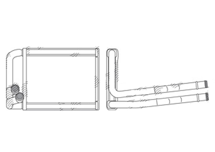 Radiator Incalzire Kia Picanto (TA), 05.2011-2017, motor 1.0, 1.2 benzina, aluminiu brazat/aluminiu, 190x121x20 mm,