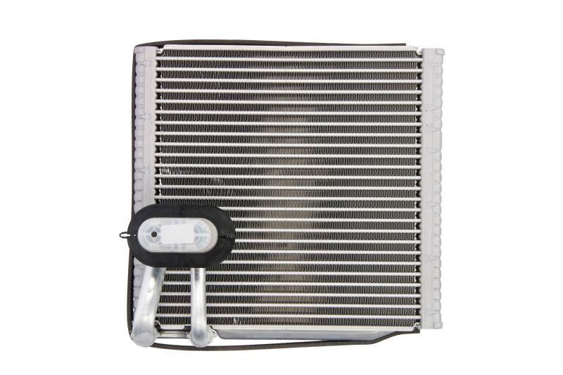 Evaporator aer conditionat Kia Picanto (TA), 2011-2017 motor 1.0; 1.2, benzina, full aluminiu brazat, 250x230x35 mm, iesire 14, 4 mm, intrare 14, 4 mm, tehnologie cu curgere paralela,