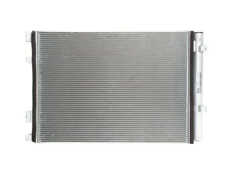 Condensator climatizare OEM/OES Hyundai I20, 01.2012-08.2014, motor 1.4 CRDI, 66 kw diesel, cutie manuala, full aluminiu brazat, 532(502)x375(365)x12 mm, cu uscator si filtru integrat