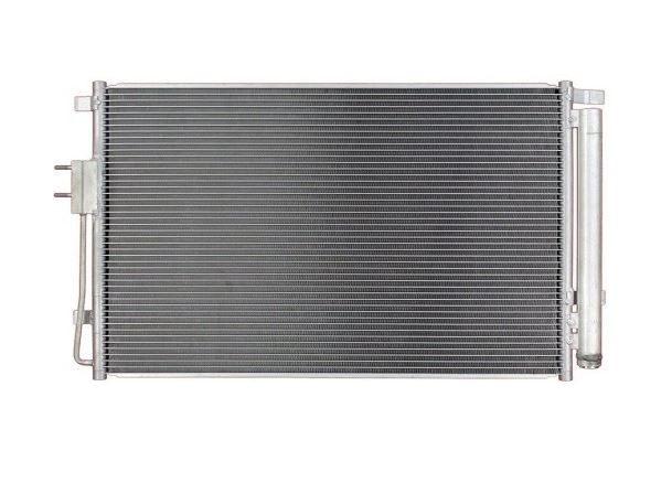 Condensator climatizare Kia Sorento (UM), 01.2015-, motor 2.4, 125kw/136 kw benzina, cutie manuala/automata, full aluminiu brazat, 695 (650)x426 (413)x16 mm, cu uscator si filtru integrat