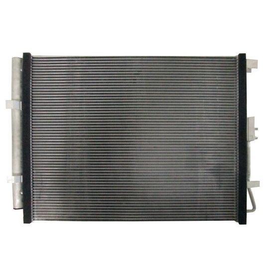 Condensator climatizare Kia Soul (PS), 08.2016-2019, motor 1.6 T-GDI, 150 kw benzina, cutie automata, full aluminiu brazat, 521 (483)x395x16 mm, cu uscator si filtru integrat