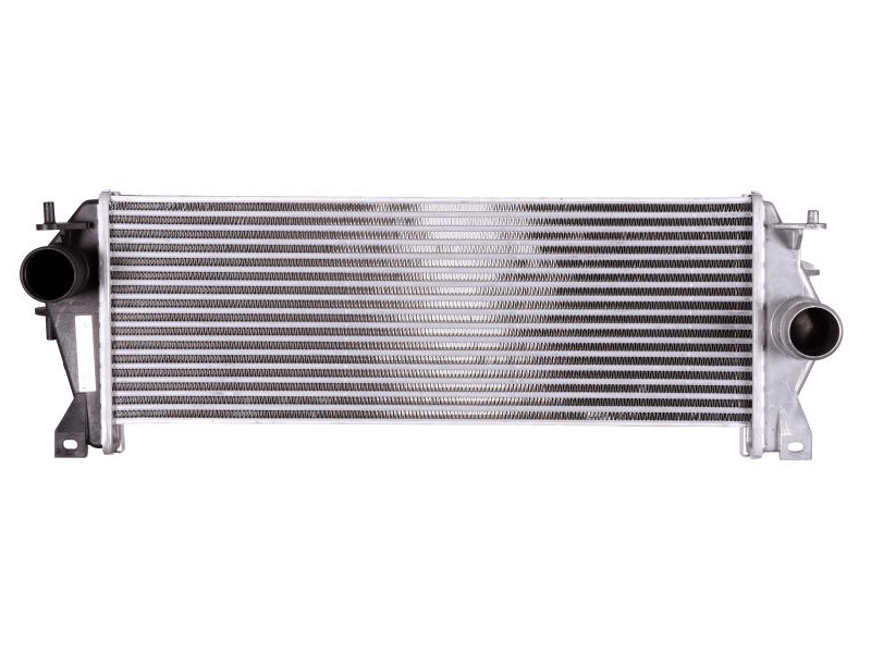 Intercooler Land Rover Defender (LD), 05.2007-02.2016, motor 2.4 TD4 90kw, diesel, cutie manuala, cu/fara AC, aluminiu brazat/plastic, 590x202x40 mm, SRLine, rezervor stanga din aluminiu