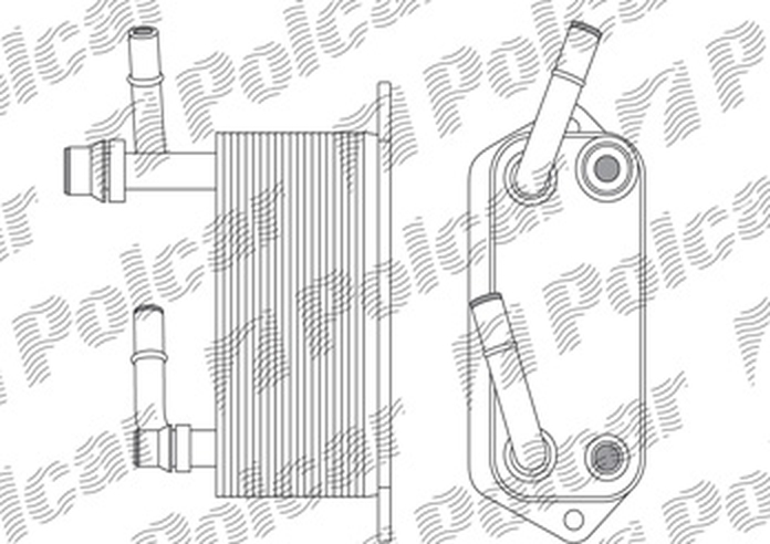 Radiator racire ulei motor, termoflot Land Rover Range Rover, 01.2007-12.2012, motor 3.6 TDV8, 200 kw, diesel, cv automata, 165x75x80 mm, din aluminiu