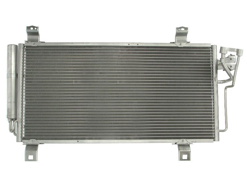 Condensator climatizare Mazda 6 (GH), 01.2009-12.2012, motor 2.2 MZR-CD, 92kw/136 kw diesel, cutie manuala, full aluminiu brazat, 690(640)x340(320)x16 mm, cu uscator filtrat
