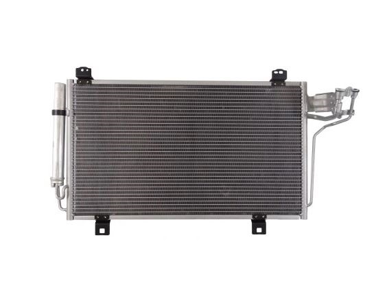 Condensator climatizare Mazda 3, 09.2013-, motor 1.5, 74 kw; 1.6, 77 kw benzina, cutie manuala/automata, full aluminiu brazat, 680(640)x392(366)x16 mm, cu uscator filtrat