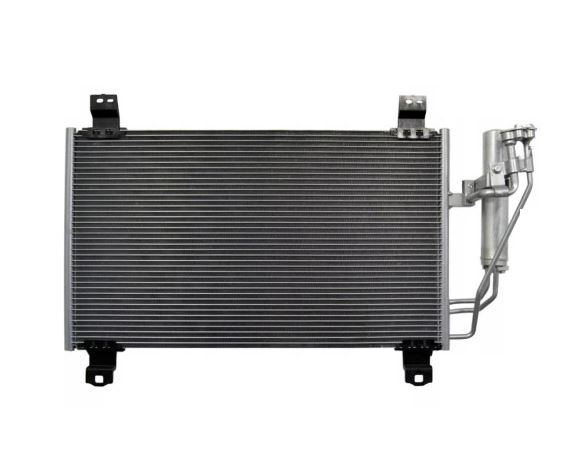 Condensator climatizare Mazda 2 (DJ), 09.2014-, motor 1.5, 55 kw/66kw/85kw benzina, cutie manuala/automata, full aluminiu brazat, 603 (560)x347 (322)x12 mm, cu uscator filtrat