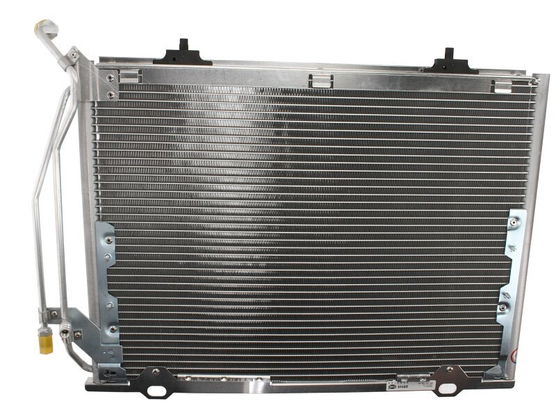 Condensator climatizare Mercedes Clasa C (W202, S202), 09.1997-03.2001, motor 2.2 CDI, 92 kw diesel, cutie manuala, C220 CDI;, full aluminiu brazat, 595(565)x430(420)x16 mm, fara filtru uscator