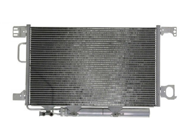 Condensator climatizare Mercedes Clasa C (W203), 06.2004-08.2007, motor 5.4 V8, 270 kw benzina, cutie manuala/automata, C55 AMG;C (W203, S203);, full aluminiu brazat, 625 (585)x370x16 mm, cu uscator filtratA910278->; E020000->