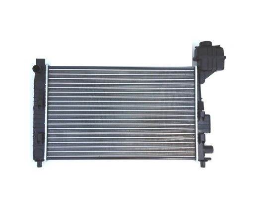 Radiator racire Mercedes Clasa A (W168), 07.1997-08.2004, A140/A160/A190, motor 1.4, 60 kw; 1.6, 75 kw; 1.9, 92 kw, benzina, cutie manuala/automata, cu/fara AC, 602x378x24 mm, aluminiu/plastic,