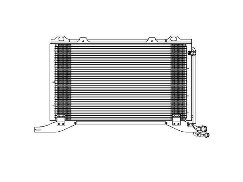 Condensator climatizare Mercedes Clasa E (W210), 06.1998-03.2002, motor 2.1 CDI, 75 kw diesel, cutie manuala/automata, E200 CDI;, full aluminiu brazat, 610 (565)x360 (315)x16 mm, fara filtru uscator