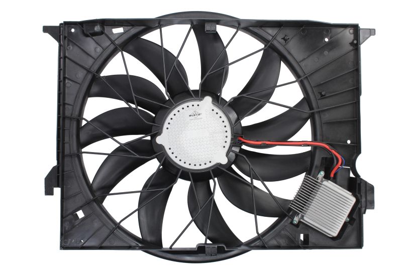 GMV radiator electroventilator Mercedes Clasa CL (C216), 2006-2014, CL500/550 BlueEfficiency, motor 4.7 V8 T, benzina, cutie automata, cu AC, 850 W; 530 mm; 4 pini, cu modul,
